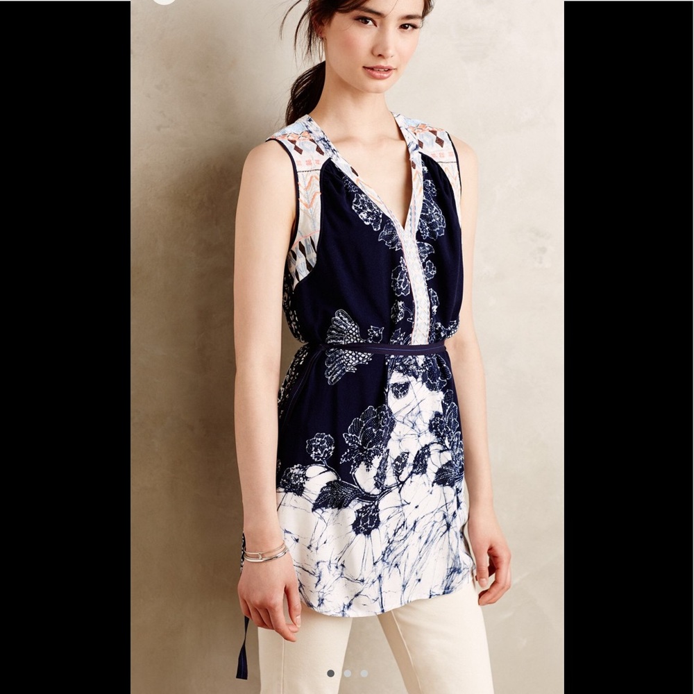 Anthropologie Belted Seyla Tunic by Tiny